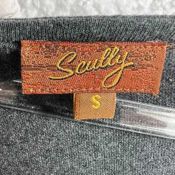 Scully NWT Women Dress S Gray Aztec Tribal Fringe Trim Sheath Long Sleeve Native - Picture 15 of 16